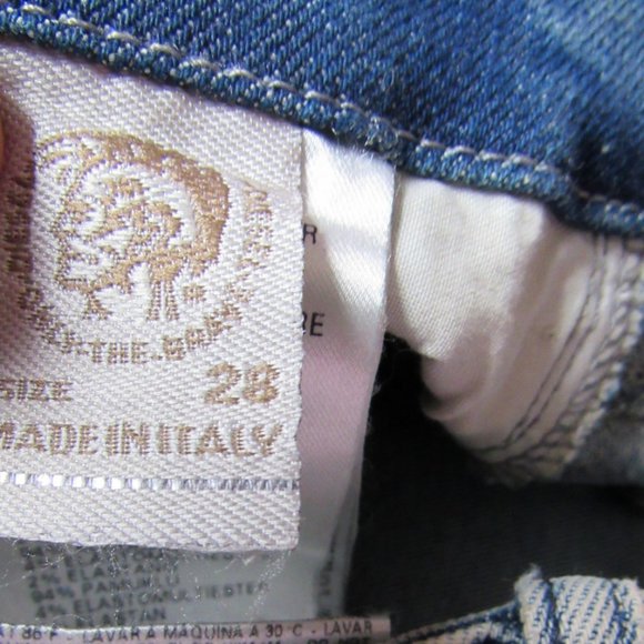 Diesel Jeans Womens Size 28 Blue Distressed Stretch Skinny Denim Low Rise. - Picture 2 of 6